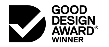 Good Design Award Winner logo with black text on a white background