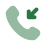 Green phone icon with a white arrow on a light gray background