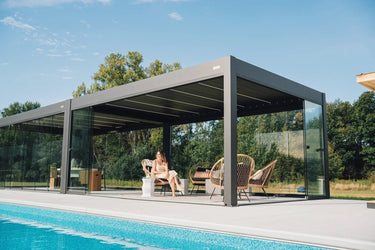 pergola and pool