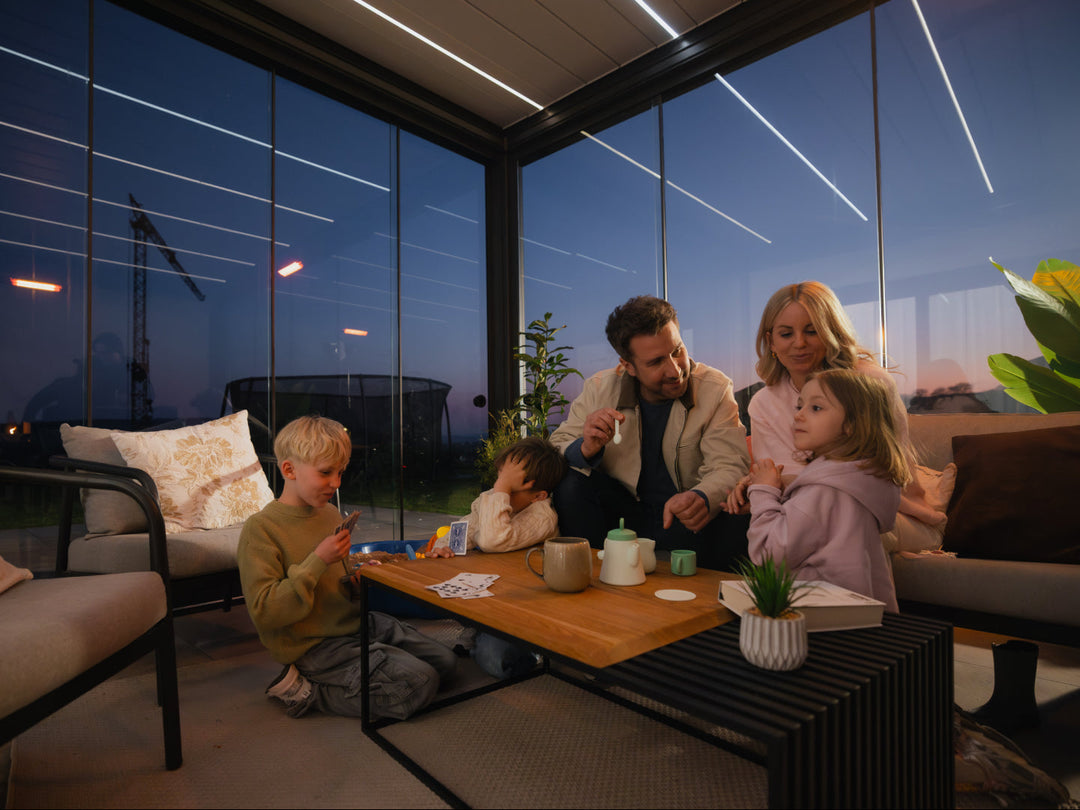 Pergolux Pergola Fully Enclosed with Glass Walls for the Perfect Outdoor  Retreat in you backyard.