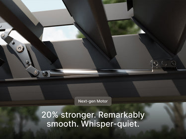 Close-up next-gen motor Pergola 