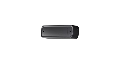 Matte black wind sensor with raised faceplate and logo