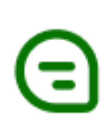 Green icon with a rounded rectangle and three horizontal lines on a white background