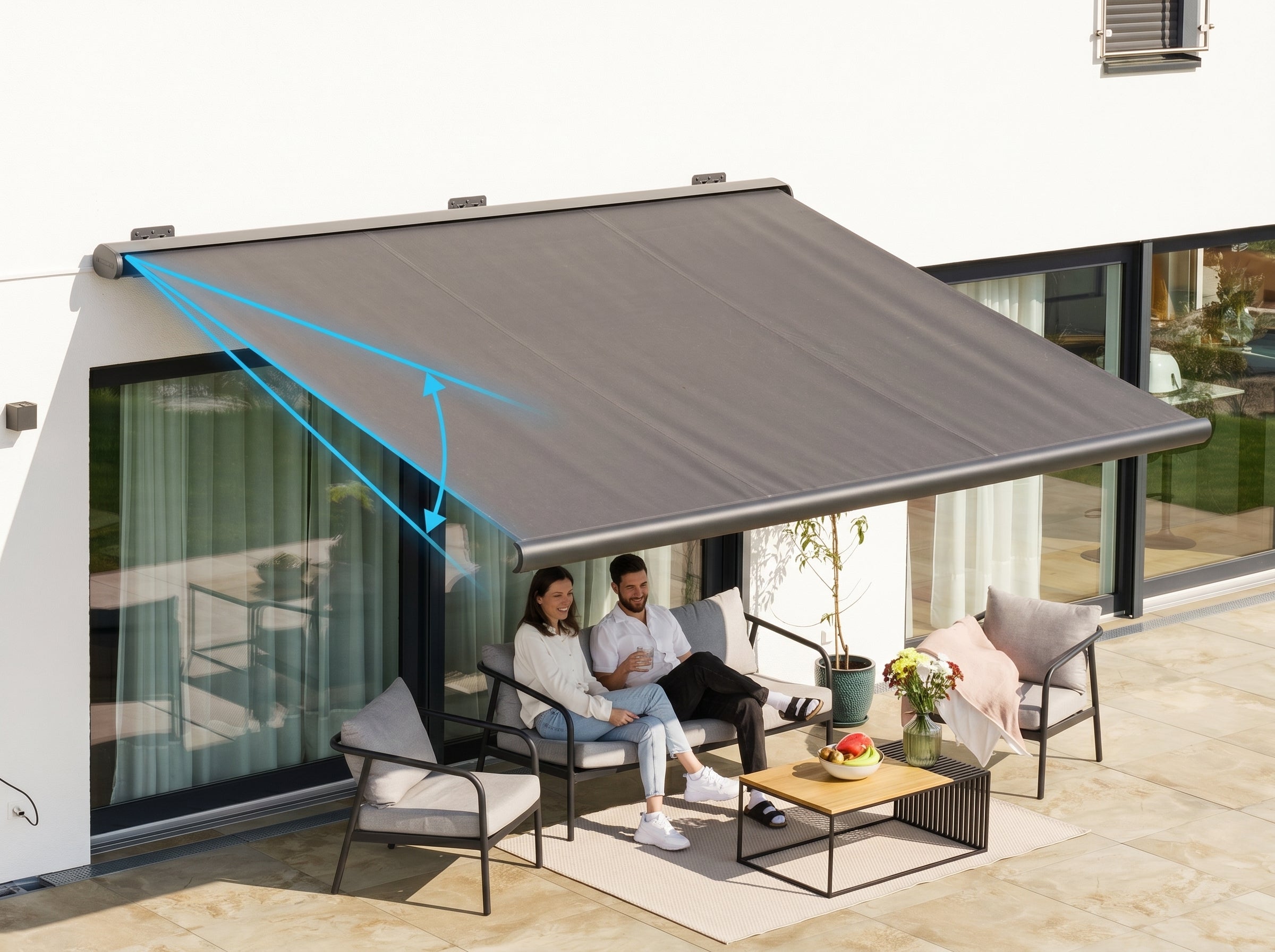 Inclinazione regolabile della tenda da sole PERGOLUX