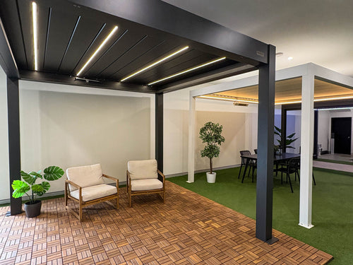 Pergolas presented at sydney showroom